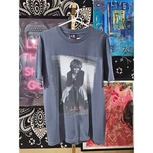 Rare 2003 Vintage Tina Turner Twenty-Four Seven Tour Band Wrap Tee Large